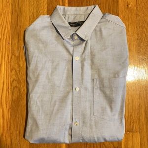 French Connection Men’s Blue Slim Fit Oxford Shirt